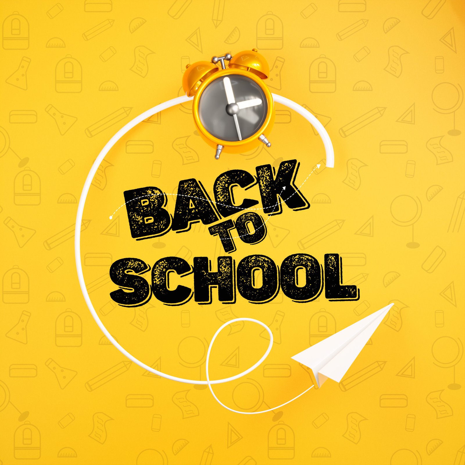 back to school social media post design template